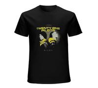 MaNboc Twenty 21 One Pilots Funny T-Shirt Mens Unisex Black Tees L