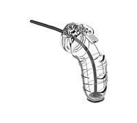 Mancage By Shots - Model 17 - Chastity - 5.5" -Gabbia del Pene con Tappo Uretrale in Silicone - 160 Gr