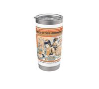 Mancanza Di Auto Consapevolezza Vintage Scienza Sarcasmo Grafico Bicchiere termico in acciaio inox doppia parete