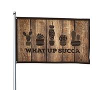 ManCave Accessories and Decor What Up Bandiera Succa Poster divertenti per dormitorio universitario bandiera per dormitorio divertente (120 x 180 cm)