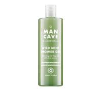 ManCave Bagnoschiuma Uomo Wild Mint 500ml, Gel Doccia con Olio di Limone, Menta Piperita ed Eucalipto, Formulazione Naturale con L-Arginina, Doccia Schiuma Senza Solfati e Parabeni, Vegan Friendly