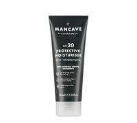 ManCave Crema Viso SPF 20 100ml, Crema Antirughe con Formula Naturale, Crema Idratante Viso con Rosa Mosqueta e Vitamina E, Vegana, Flacone in Plastica Riciclata, Prodotta in Inghilterra