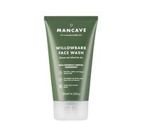 ManCave Detergente Viso Uomo Willowbark 125ml, Sapone Viso con Estratto di Corteccia di Salice, Estratto di Tè Verde e Spinaci, Formula Senza Solfati, Formulazione Naturale, Adatto ai Vegani