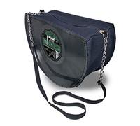 Mancha de Creación - Borsa realizzata con dischi in vinile LP, tessuto denim e music band design, borsa a tracolla rotonda per donna, manico a catena, retrò, vintage, casual