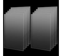MANCHAP 10 fogli in acrilico A4, 210 x 297 x 2 mm, in plastica acrilica trasparente, foglio di plastica trasparente per pittura, cornici, cartelli da tavolo