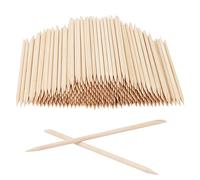 MANCHAP 1000 bastoncini di legno arancioni per unghie a doppia estremità, per cuticole in legno naturale per manicure, unghie, pedicure
