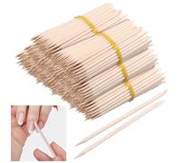 MANCHAP 1500 bastoncini in legno arancione, spingi cuticole in legno per manicure, 11,4 cm