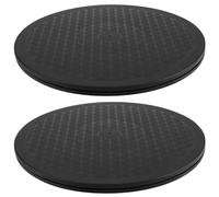 MANCHAP 2 giradischi girevoli da 30 cm, supporto girevole a 360 gradi con cuscinetti a sfera in acciaio, supporto girevole base rotante, supporto girevole rotondo per ceramica, TV, laptop