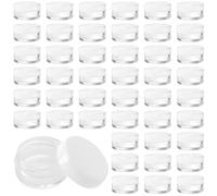 MANCHAP 200 vasetti da 5 ml, mini contenitori da viaggio in plastica con coperchio per trucco