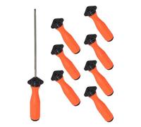 Manche De Lime Pour Tronçonneuse - Lot De 8 Limes Ergonomiques, Précises Et Réutilisables (4-5 Mm) | Accessoires De Rechange Pour Limes De Tronçonneuse | Pour Adultes, Professionnels, Amateurs Et Débu