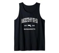 Manchester-by-the-Sea Massachusetts MA Vintage Athletic Sport Canotta
