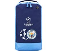 Manchester City F.C. - Borsa per scarpe da calcio, adulti, adolescenti, sport, ventilazione, per bambini, tifosi, viaggi, in PE, rugby, cricket, hockey, 19 x 34 x 12 cm