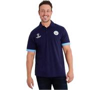 MANCHESTER CITY F.C. - Polo da uomo, a maniche corte, con colletto e bottoni, blu navy/blu., 3XL