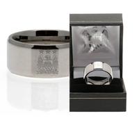 Manchester City FC Acciaio Inox Crest Fedina IN Confezione Regalo Mcfc