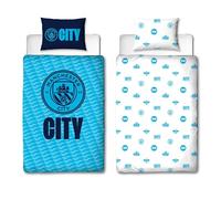 Set Copripiumino E Fodera Per Cuscino Manchester City FC Crest Football