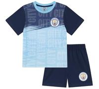 MANCHESTER CITY FC Pigiama a Maniche Corte per Bambini - 11-12 Anni: 152cm