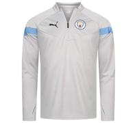 Manchester City FC Puma Uomo 1/4-Zip Training Felpa Premier League Nuovo