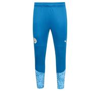 Manchester City FC Puma Uomo Pantaloni Allenamento Premier League Blu Nuovo