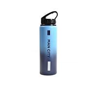 MANCHESTER CITY F.C. Team Merchandise - Bottiglia in alluminio, 750 ml, colore: blu
