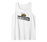 Manchester England - Stampa 3D con Ape, Colore: Nero Canotta