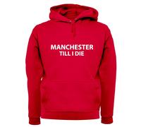 Manchester fino A I Die - Adulti Felpa/Maglione - Utd Calcio Player Uomo Love