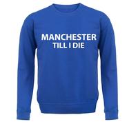 Manchester fino A I Die - Bambini Felpa/Maglione - Utd Calcio Player Man Love