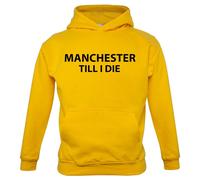 Manchester fino A I Die - Bambini Felpa/Maglione - Utd Calcio Player Man Love