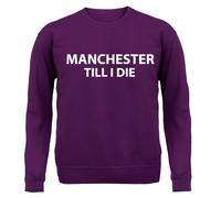 Manchester fino A I Die - Bambini Felpa/Maglione - Utd Calcio Player Man Love