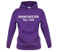 Manchester fino A I Die - Bambini Felpa/Maglione - Utd Calcio Player Man Love
