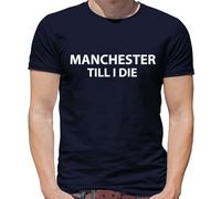 Manchester fino A I Die - T-Shirt - Utd Calcio Player Uomo Love Ventola