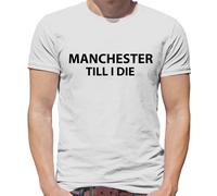 Manchester fino A I Die - T-Shirt - Utd Calcio Player Uomo Love Ventola