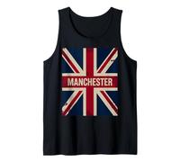 Manchester Inghilterra Gran Bretagna Bandiera UK Born And Bred Music Canotta