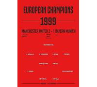 Manchester United 1999 Champions League Finale Stampa artistica formato A4
