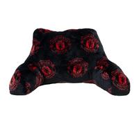 Manchester United Cuscino con licenza ufficiale FC | Super morbido, ultra comodo cuscino con braccioli e schienali | Design Applausi | Perfetto per qualsiasi camera da letto sul divano | Nero