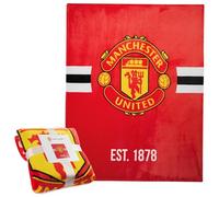 Manchester United F.C. - Coperta morbida in pile per letto, 125 x 150 cm, motivo: uomo U Gifts