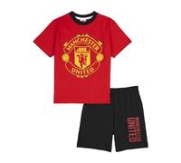 Manchester United F.C. - Pigiama da ragazzo, maglietta e pantaloncini, idea regalo per ragazzi, Rosso, 9-10 Years