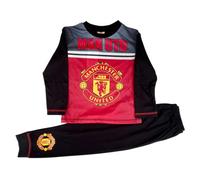 Manchester United F.C. - Pigiama per bambini Manchester United Man Utd, età 5/6 anni, colore: nero/multicolore, Nero