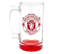 Manchester United F.C. Stein Glass Tankard Crest Wine Beer Regalo di compleanno