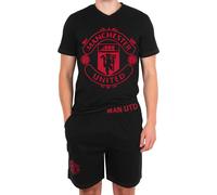 Manchester United FC Completo Pigiama Corto Stemma Uomo (GF711)