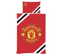 Manchester United FC Core Strisce Set Copripiumino (TA12077)