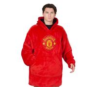 Manchester United FC Felpa con Cappuccio a Coperta Oversize Stemma (GF1027)
