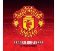 Manchester United FC Leggende Quadrato Calendario 2025, Natale, Official Product