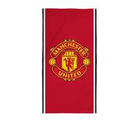 Manchester United FC Telo da Spiaggia Piscina Bagno Calcio Logo Soft Velour Feel