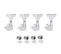 Mancini 4 corde 18:1 sigillati Bass Tuners Sinistro Bass Guitar Tuning Keys Pioli Bass Tuning Machines Compatibile con Ibanez/Yamaha Style Acustico/Basso Elettrico Cromato 4L