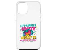 Mancini Day Left Handers Day Left Southpaw Pride Funny August 13 Citazione Custodia per iPhone 12/12 Pro