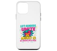 Mancini Day Left Handers Day Left Southpaw Pride Funny August 13 Citazione Custodia per iPhone 12 mini