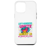 Mancini Day Left Handers Day Left Southpaw Pride Funny August 13 Citazione Custodia per iPhone 12 Pro Max