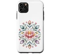 Mandala a forma di fiore di loto, motivo floreale Boho Bloom, motivo naturale Custodia per iPhone 11 Pro Max