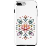 Mandala a forma di fiore di loto, motivo floreale Boho Bloom, motivo naturale Custodia per iPhone 7 Plus/8 Plus