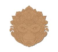 Mandala a scimmia pre-contrassegnato, 1 Medite MDF / 20 pollici / 1